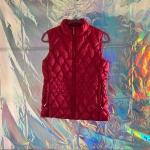 Lands’ End Red/Pink Puffer Vest